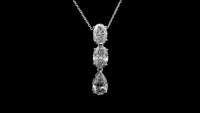 3.19 Carats Lab Grown Diamond 14K Gold Pendant