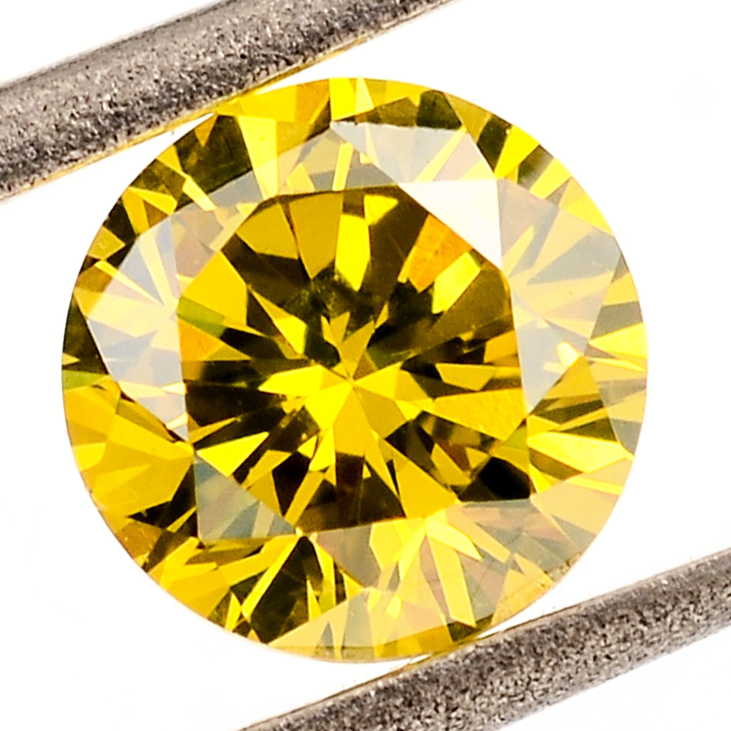 0.45 Yellow Diamond Round Loose Gemstone