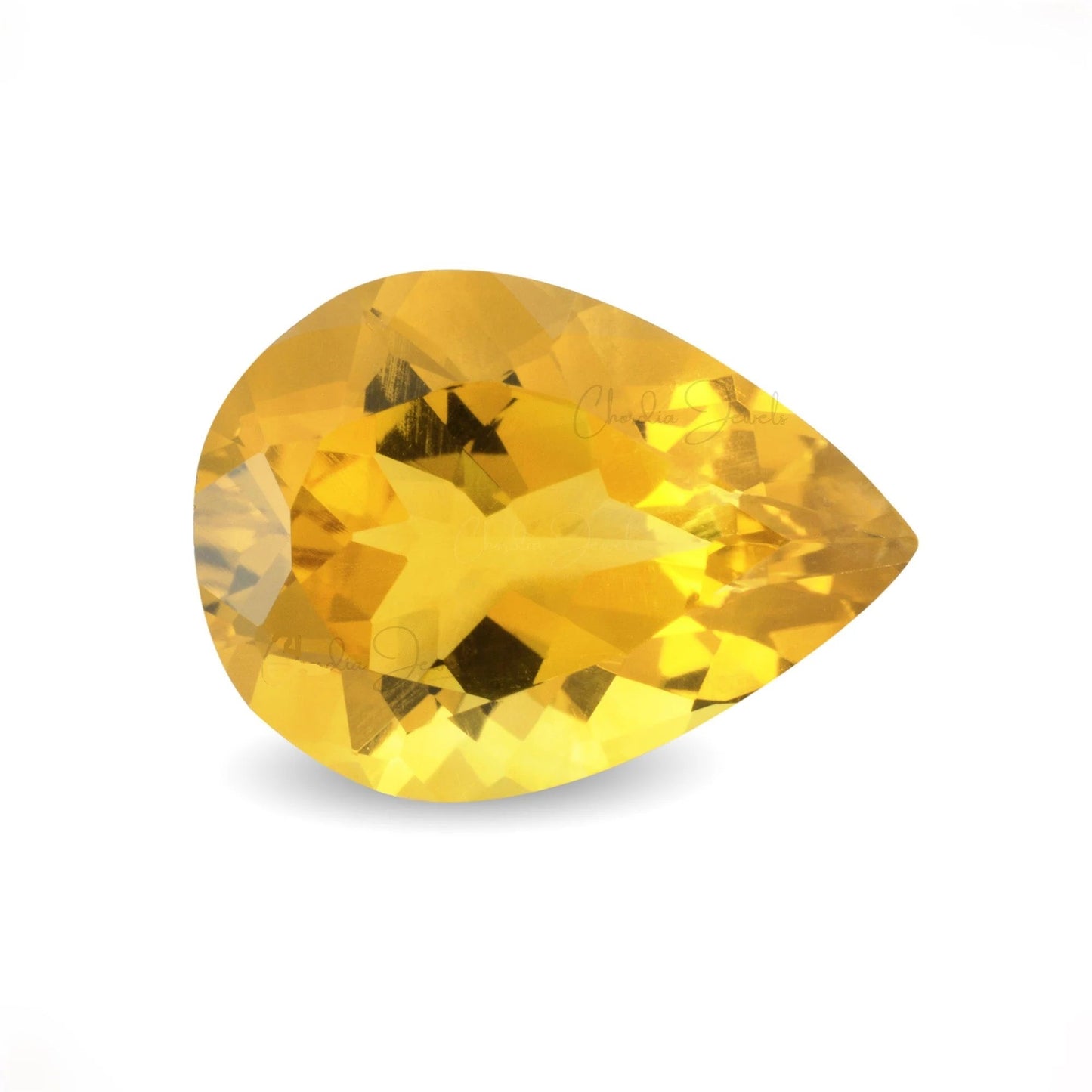 40.19 Carats Citrine Pear Loose Gemstone