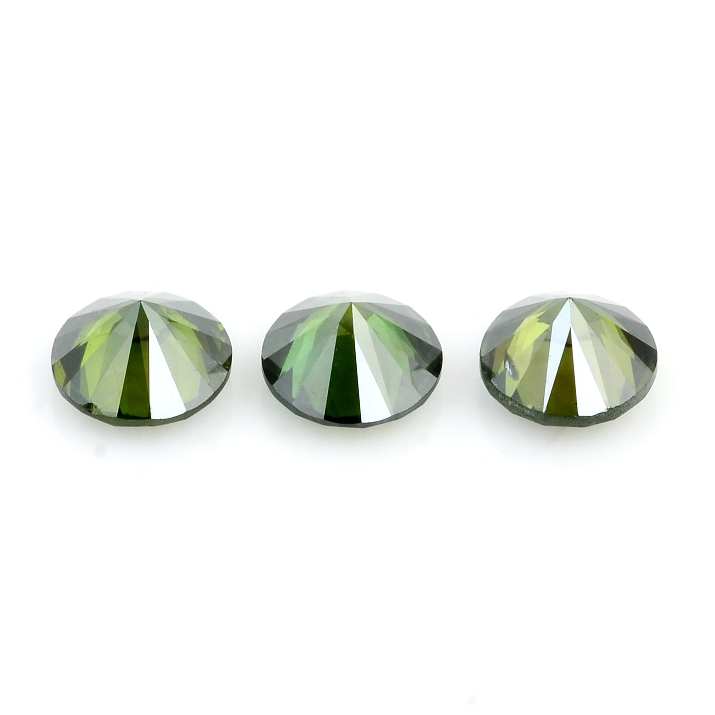0.53 Green Diamond Round Loose Gemstone