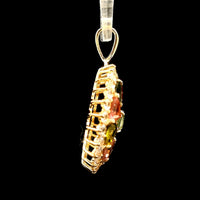 2.50 Ct Round Tourmaline 14K Gold Pendant