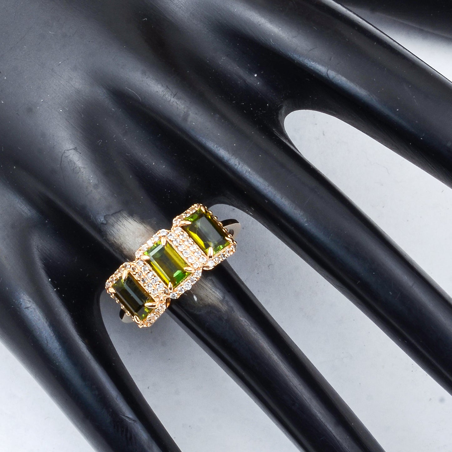 2.14 Ct Octagon Tourmaline 14K Gold Ring