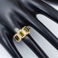 2.14 Ct Octagon Tourmaline 14K Gold Ring