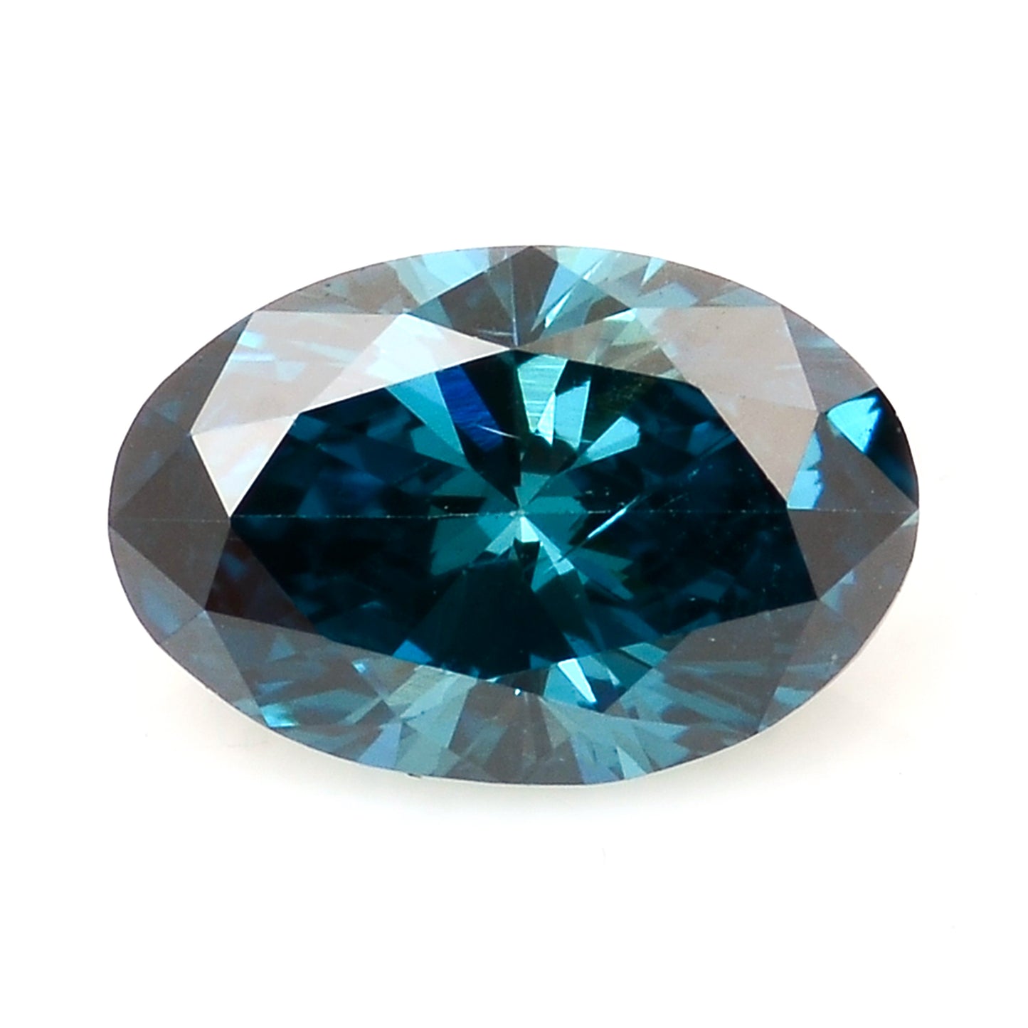 0.28 Blue Diamond Oval Loose Diamond