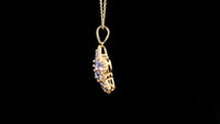1.90 Ct Round Tanzanite 14K Gold Pendant