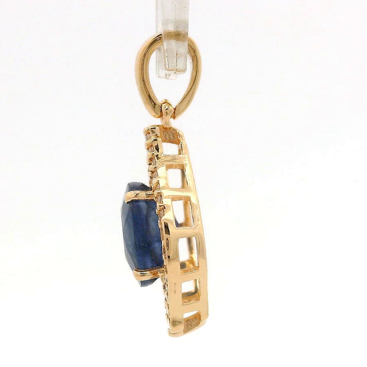 1.30 Ct Oval Sapphire 14K Gold Pendant