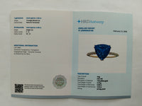 4.51 Ct Triangle Mixed Cut Natural Tanzanite 14K Gold Ring