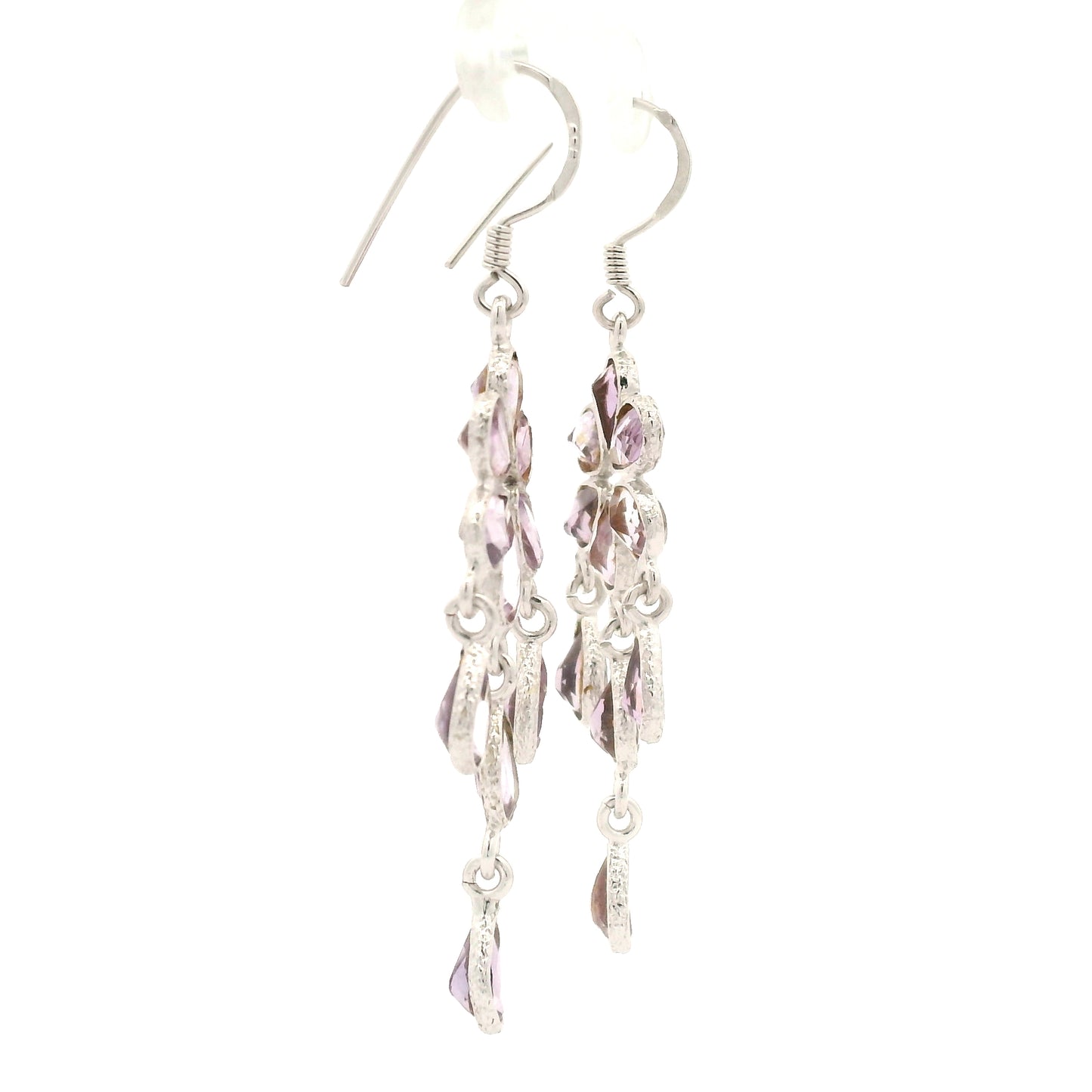 9.83 Ct Garnet, Citrine 925 Sterling Silver Earrings