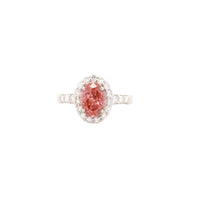 2.12 Carats Pink Lab Grown Diamond 14K Gold Ring