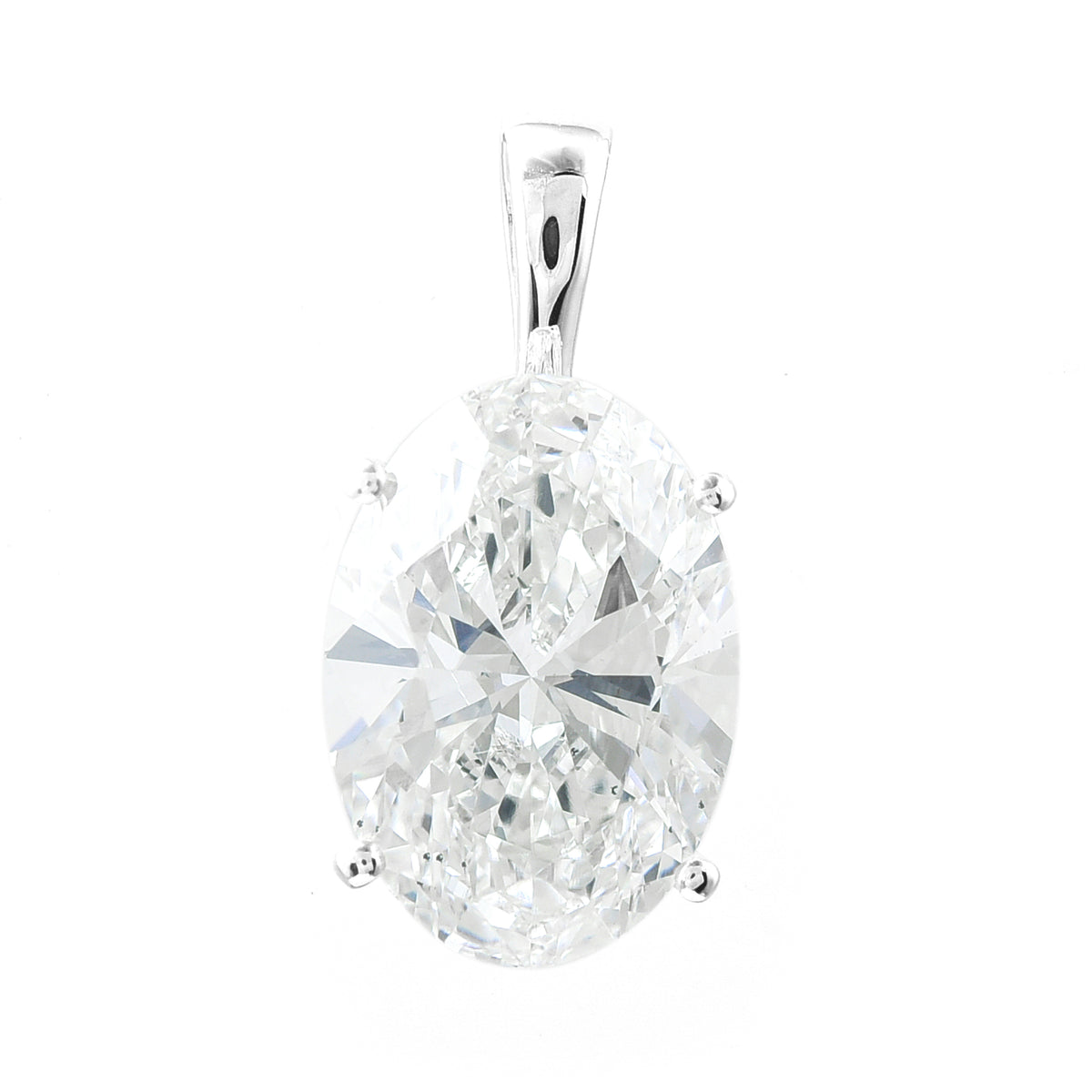 3.05 Carats Lab Grown Diamond 14K Gold Pendant