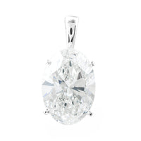 3.05 Carats Lab Grown Diamond 14K Gold Pendant