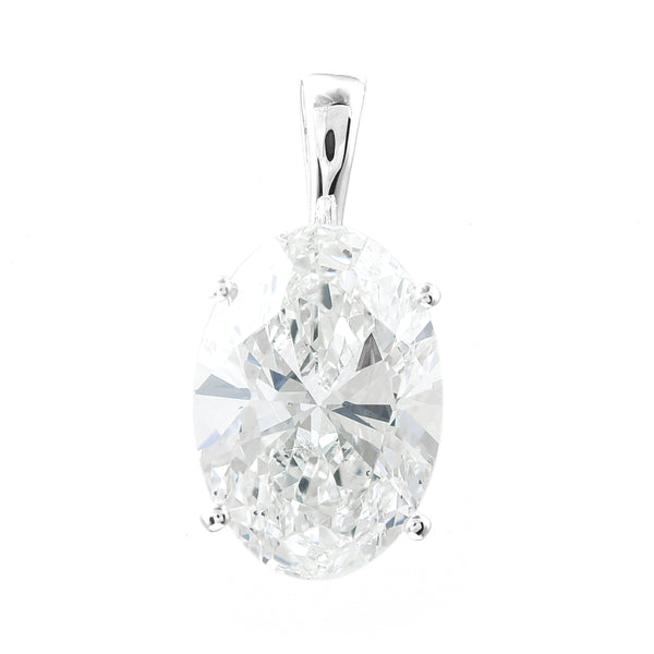 3.05 Carats Lab Grown Diamond 14K Gold Pendant