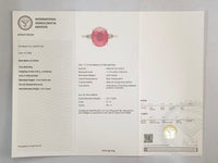 4.55 Ct Oval Ruby 18K Gold Ring