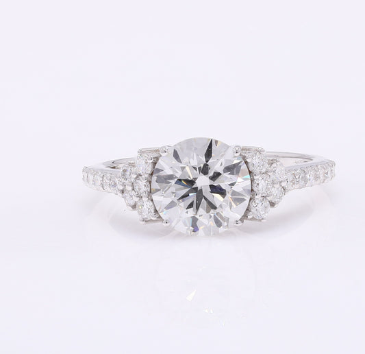 2.44 Carats Lab Grown Diamond 14K Gold Ring