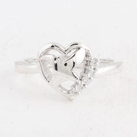 0.08 Ct Round Cubic Zirconia 925 Sterling Silver Ring