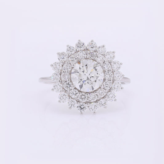 2.27 Carats Lab Grown Diamond 14K Gold Ring