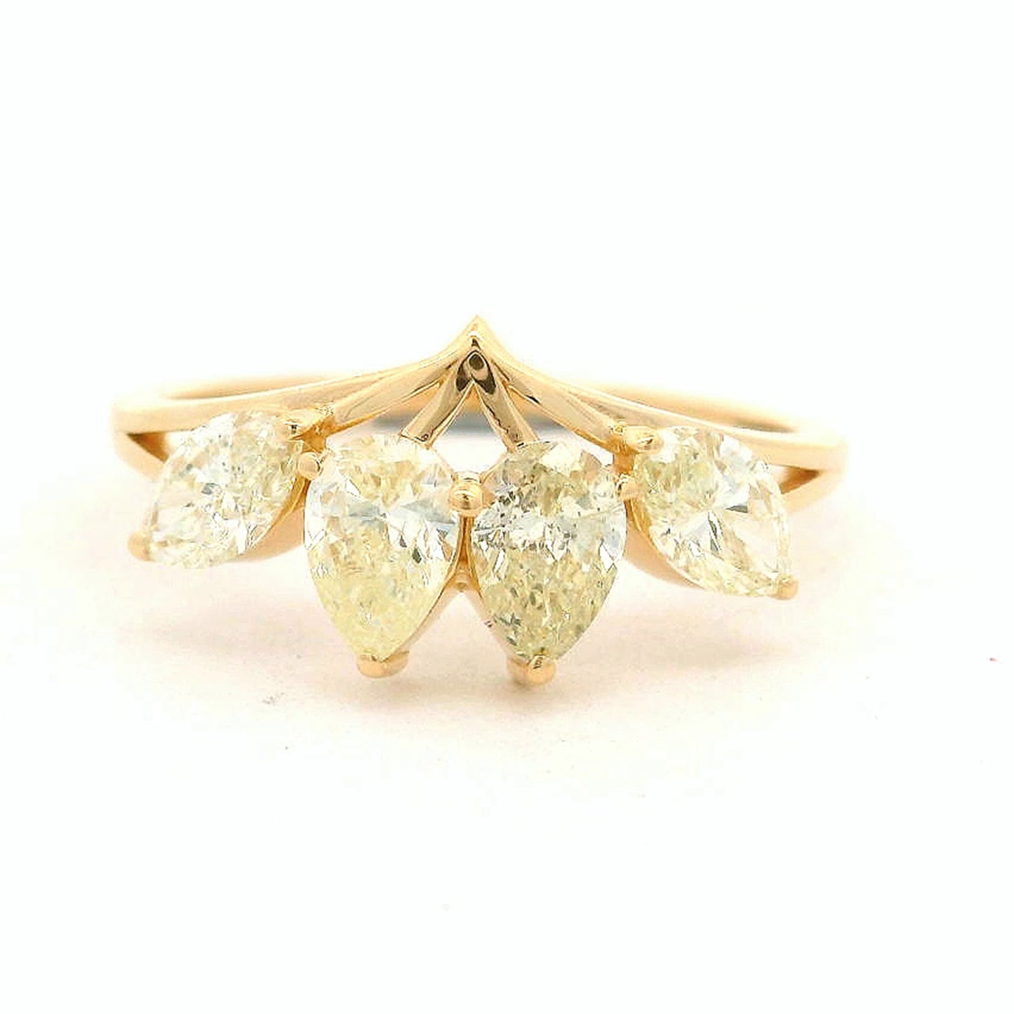 1.24 Ct Pear Diamond 14K Gold Ring