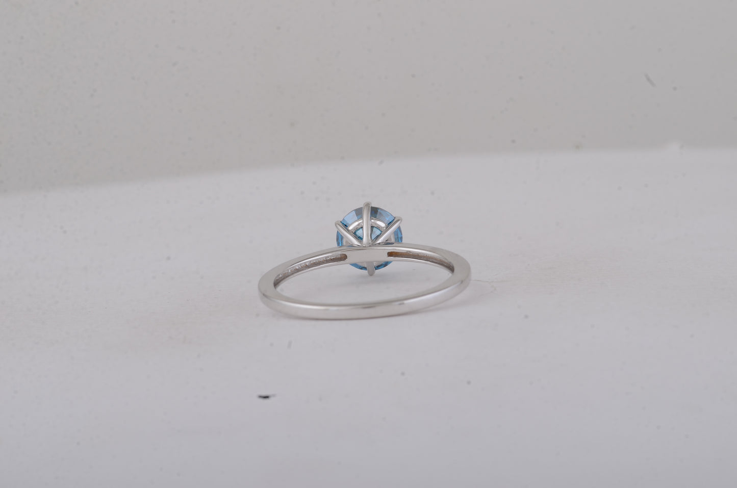 1.13 Carats Blue Lab Grown Diamond 14K Gold Ring