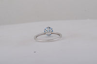1.13 Carats Blue Lab Grown Diamond 14K Gold Ring
