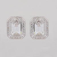 6.41 Carats Lab Grown Diamond 14K Gold Earrings