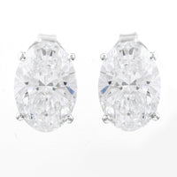 3.03 Carats Lab Grown Diamond 14K Gold Earrings