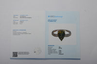 2.56 Ct Pear Mixed Cut Natural Tanzanite 14K Gold Ring