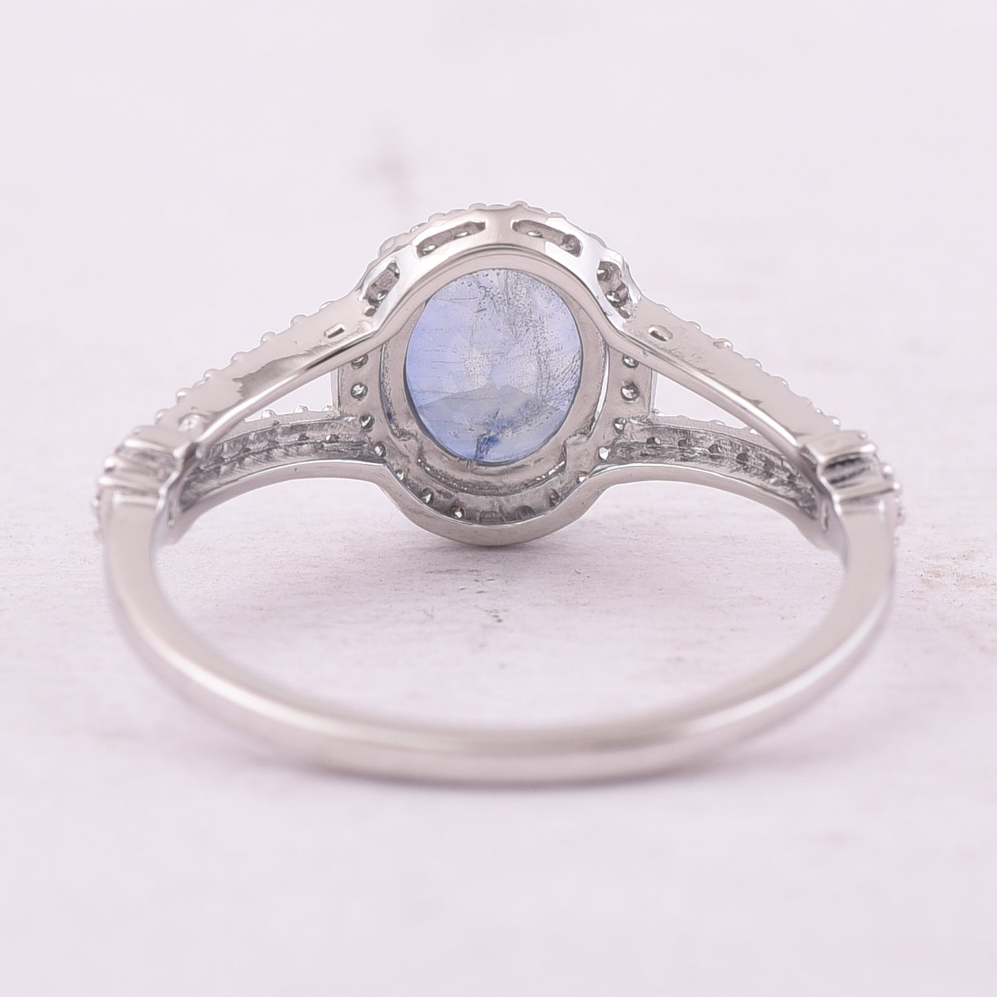 1.52 Ct Oval Mixed Cut Natural Sapphire 950 Platinum Ring