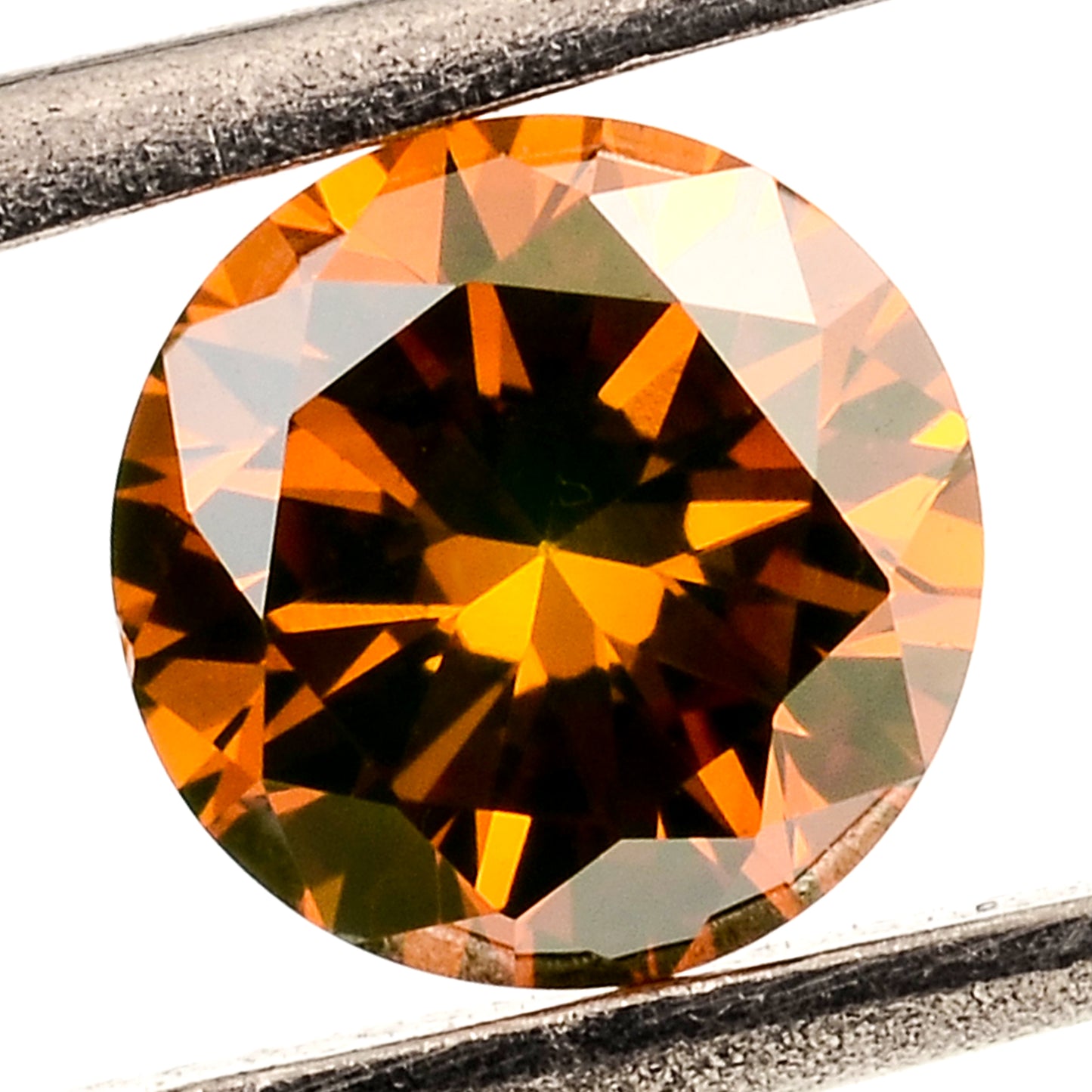 0.40 Red Diamond Round Loose Gemstone