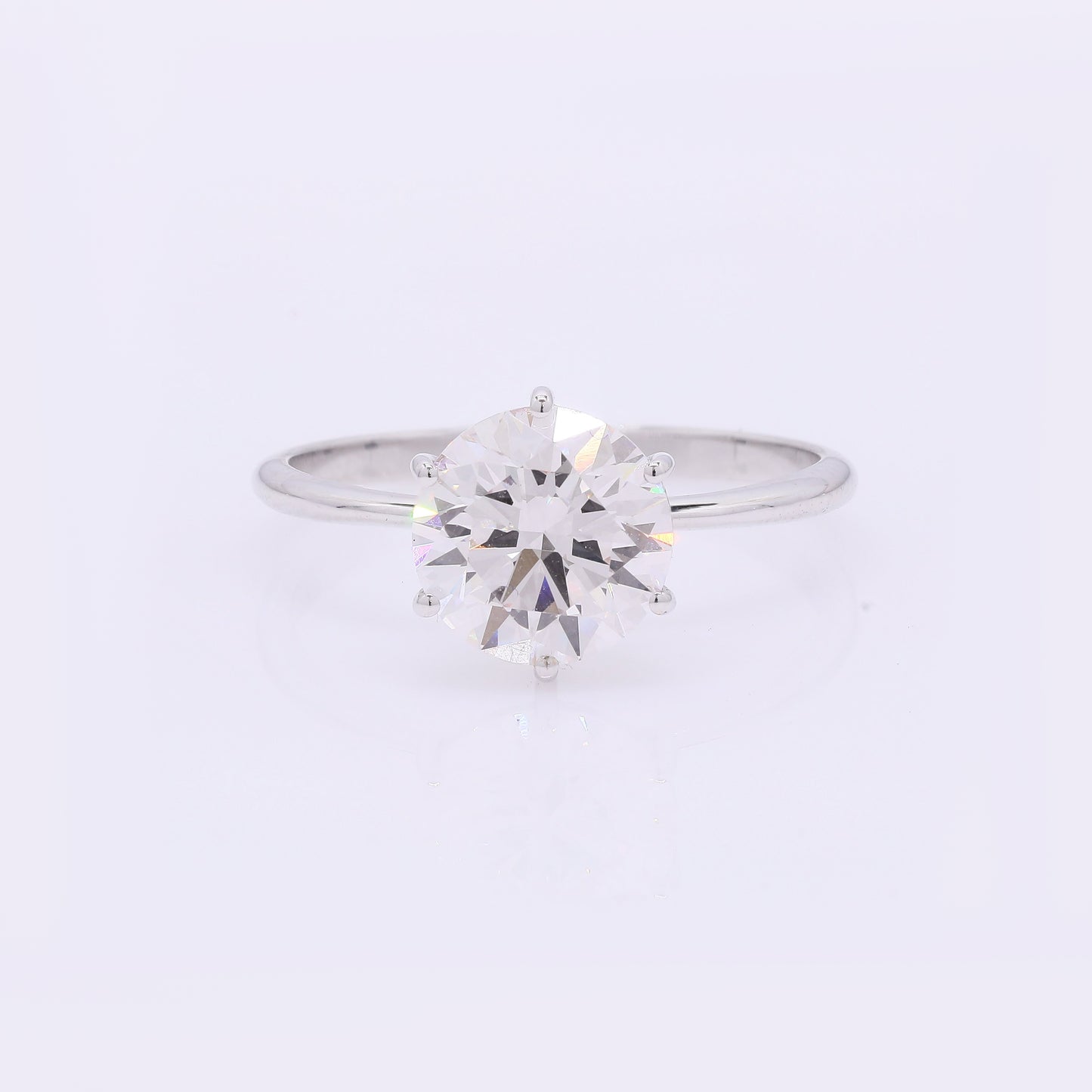 2.09 Carats Lab Grown Diamond 14K Gold Ring