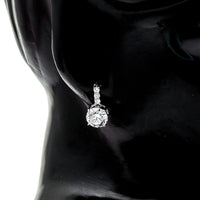 3.48 Carats Lab Grown Diamond 14K Gold Earrings