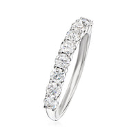 0.90 ct. t.w. Moissanite Ring in Sterling Silver Size 8