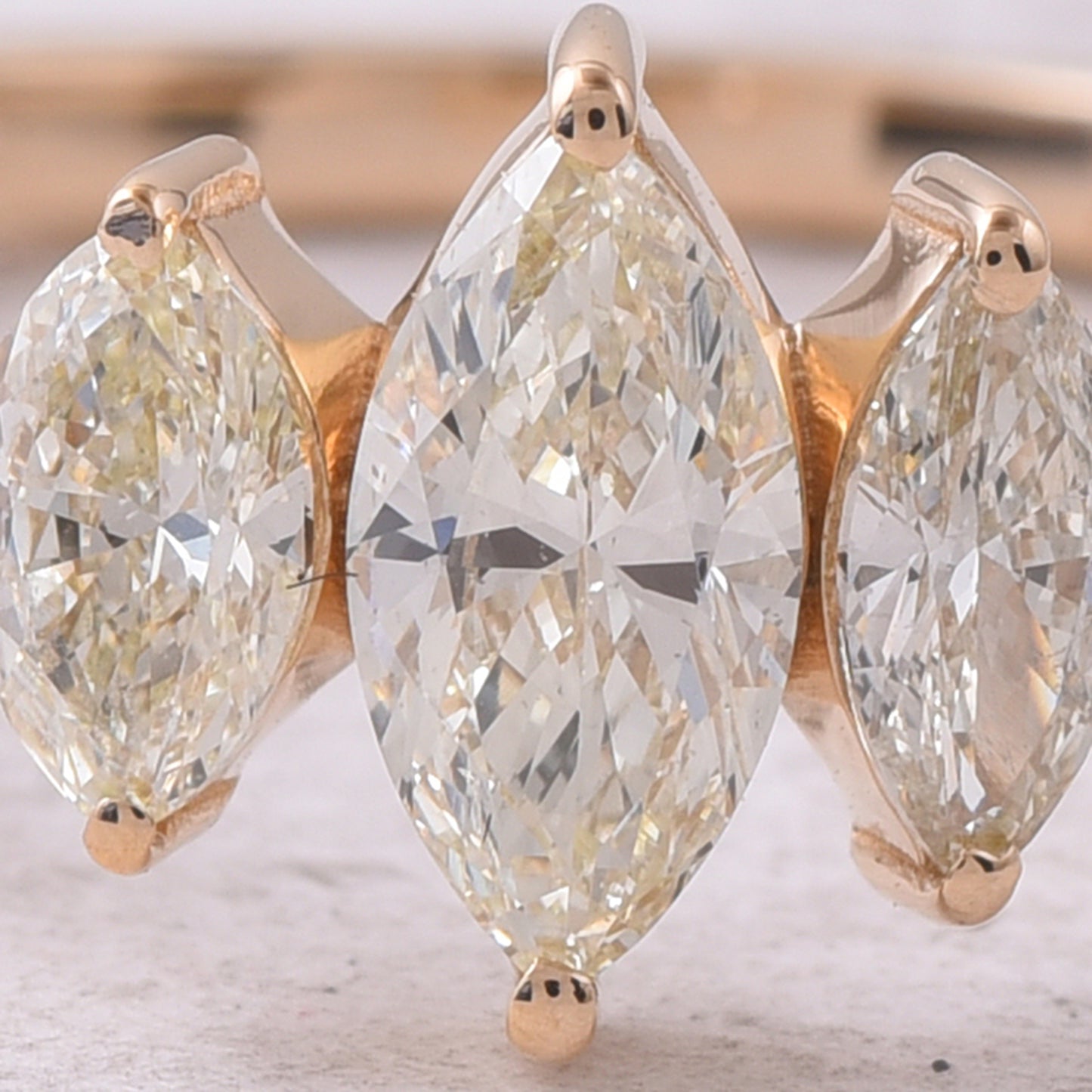 0.54 Ct Marquise Diamond 14K Gold Ring