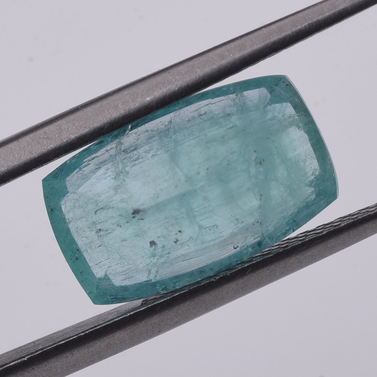 3.96 Natural Beryl Emerald Rectangular Cushion Mixed Cut Gemstone