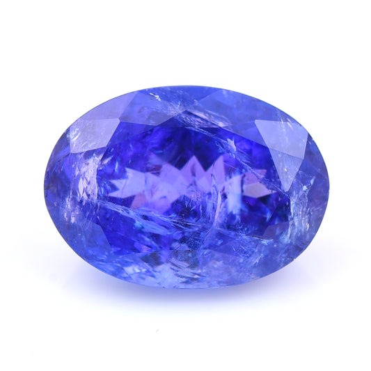 7.18 Natural Zoisite Tanzanite Oval Mixed Cut Gemstone