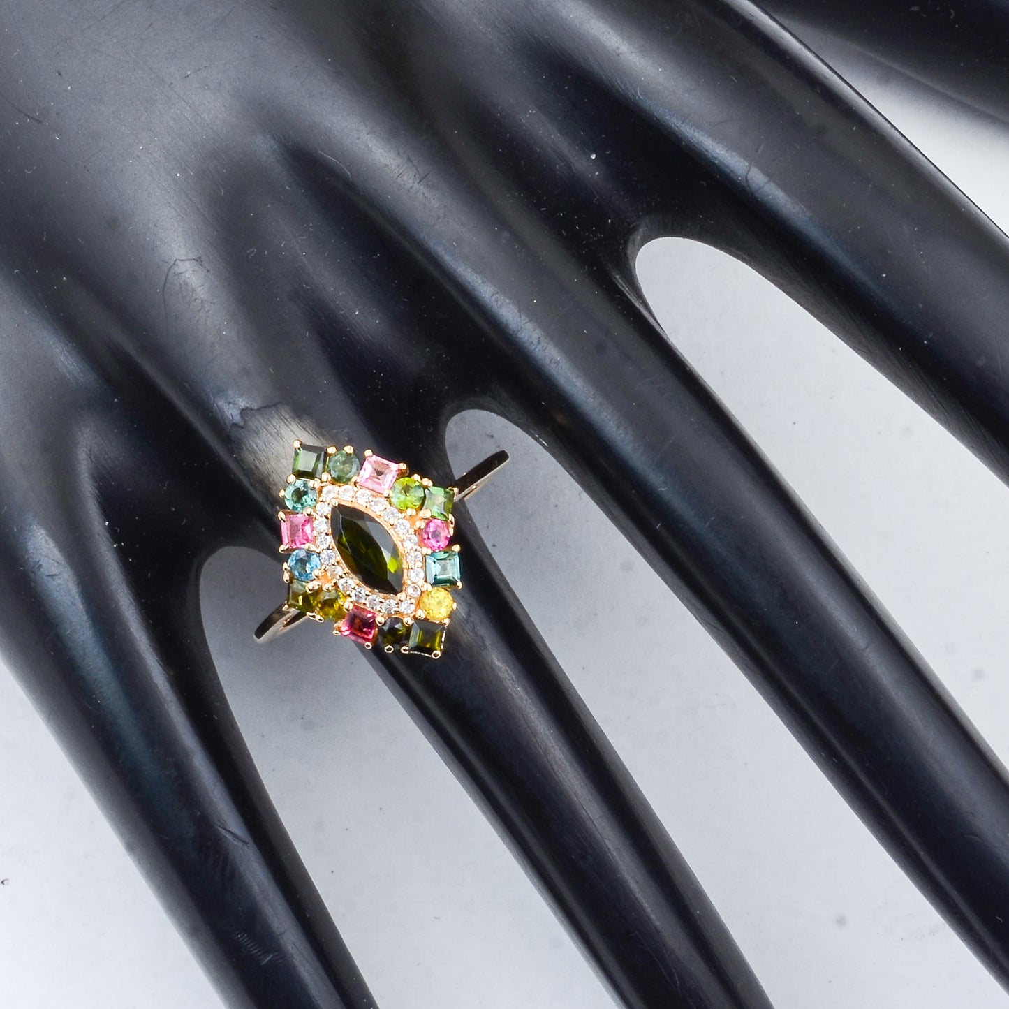 1.07 Ct Marquise Tourmaline 14K Gold Ring