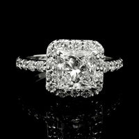 2.73 Carats Lab Grown Diamond 14K Gold Ring