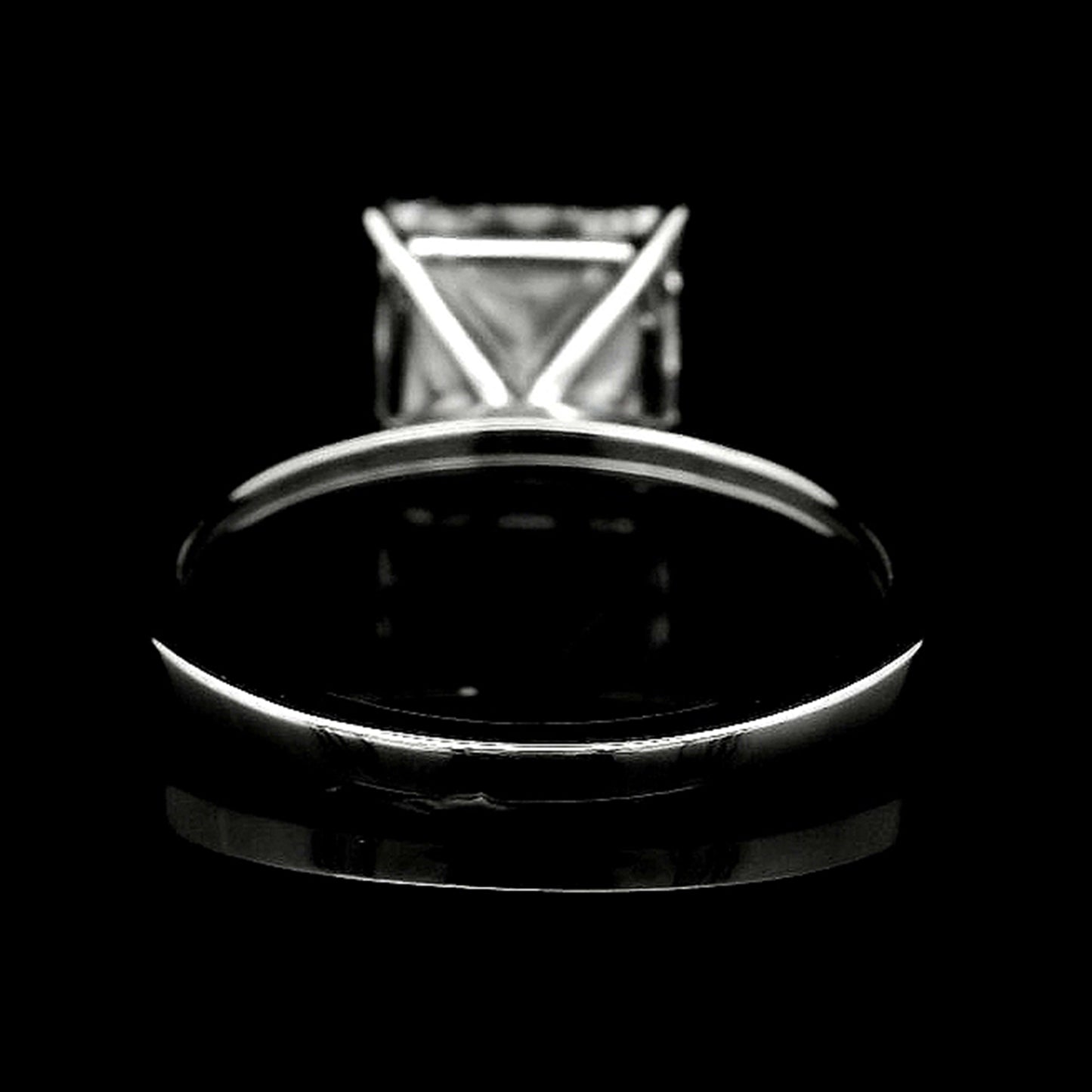 3.74 Carats Lab Grown Diamond 14K Gold Ring