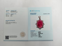 11.03 Ct Oval Cabochon Cut Natural Pink Tourmaline 14K Gold Pendant