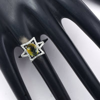 1.80 Ct Oval Mixed Cut Natural Bi-Coloured Sapphire 950 Platinum Ring