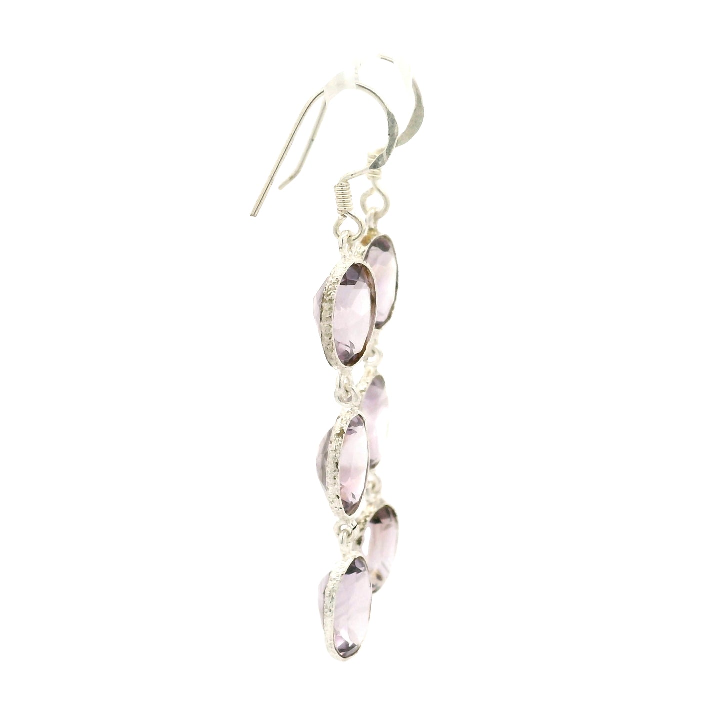 10.35 Ct Amethyst 925 Sterling Silver Earrings