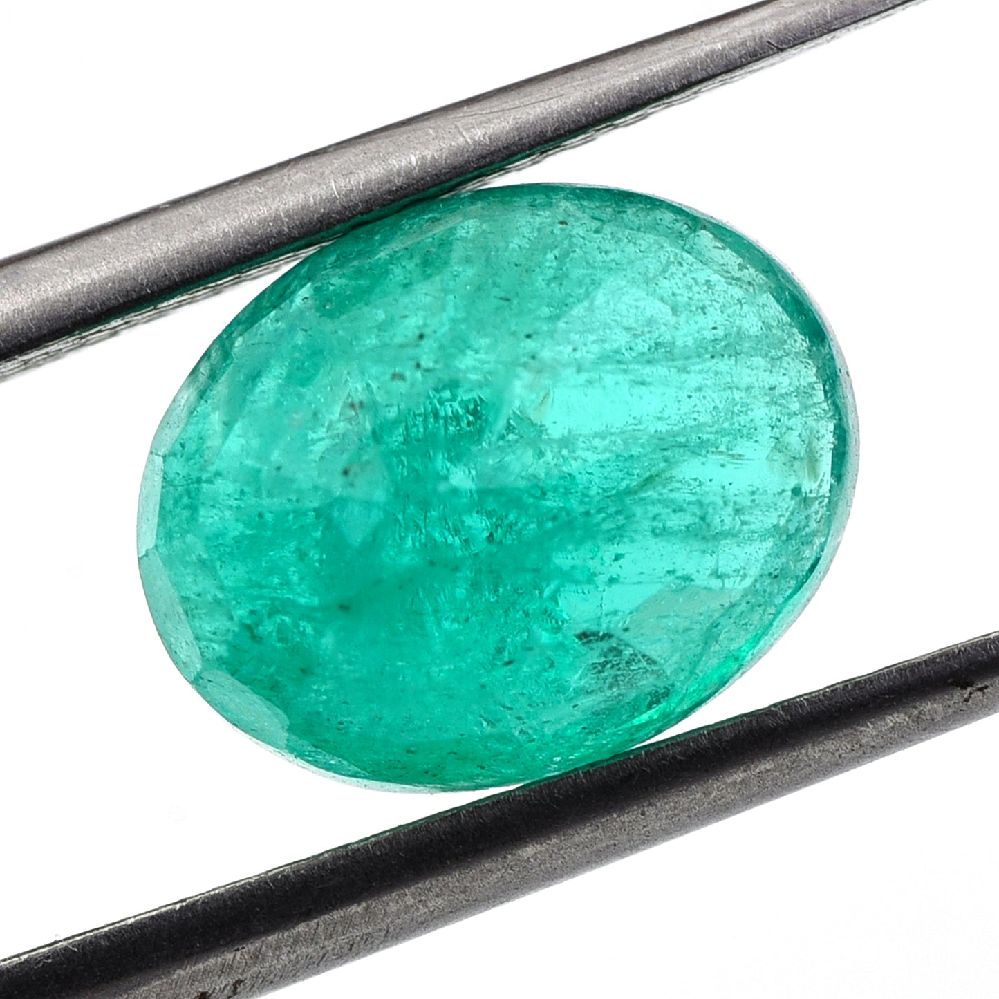 3.97 Natural Beryl Emerald Oval Mixed Cut Gemstone
