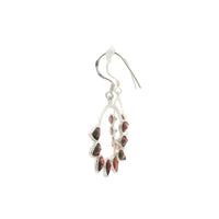 8.60 Ct Garnet 925 Sterling Silver Earrings