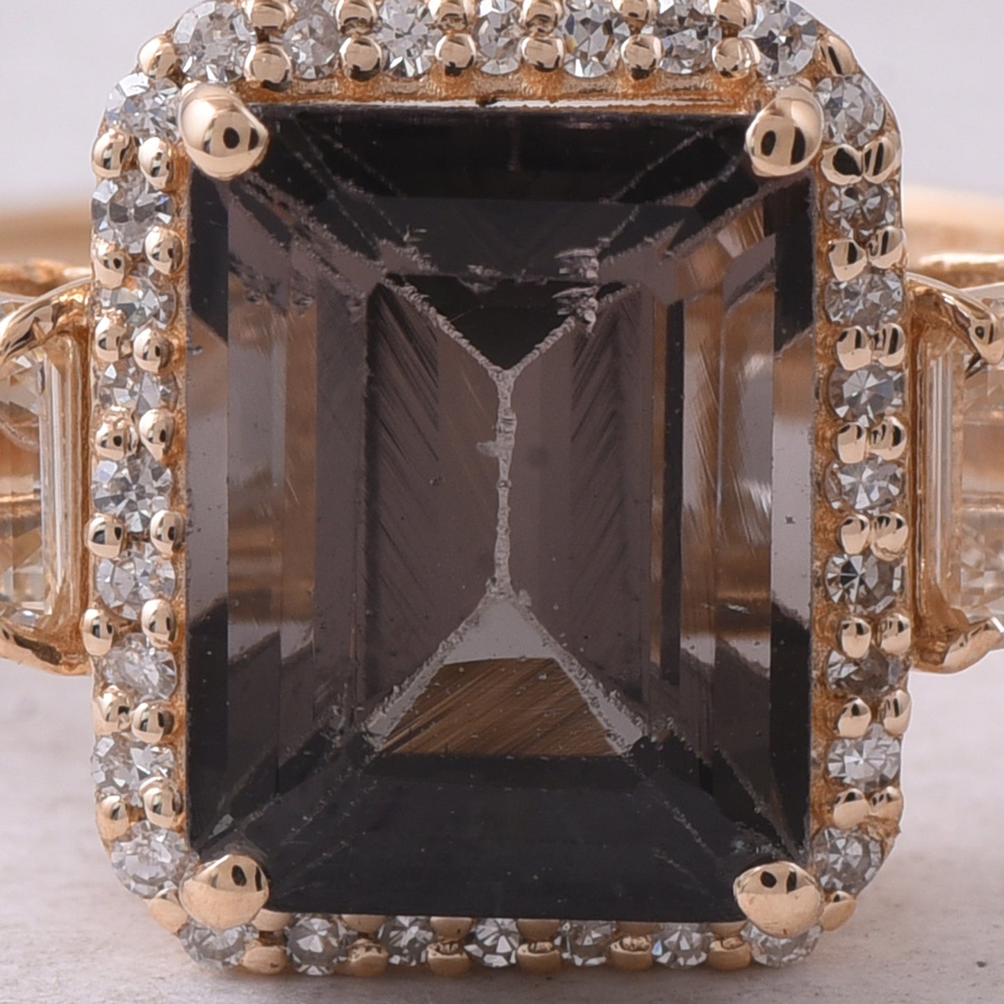 3.26 Ct Octagon Tourmaline 14K Gold Ring