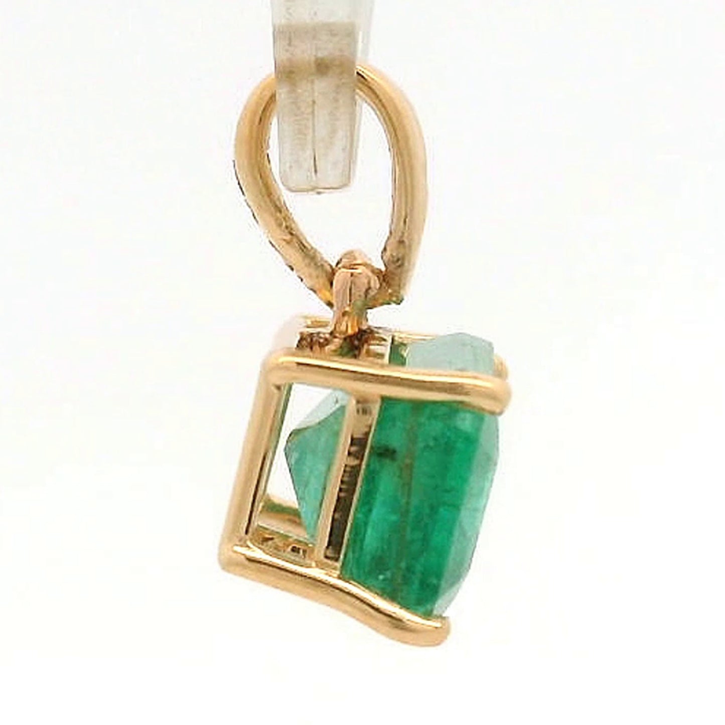 1.50 Ct Octagon Emerald 14K Gold Pendant