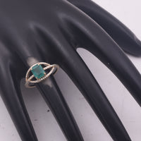 1.60 Ct Octagon Step Cut Natural Emerald 14K Gold Ring