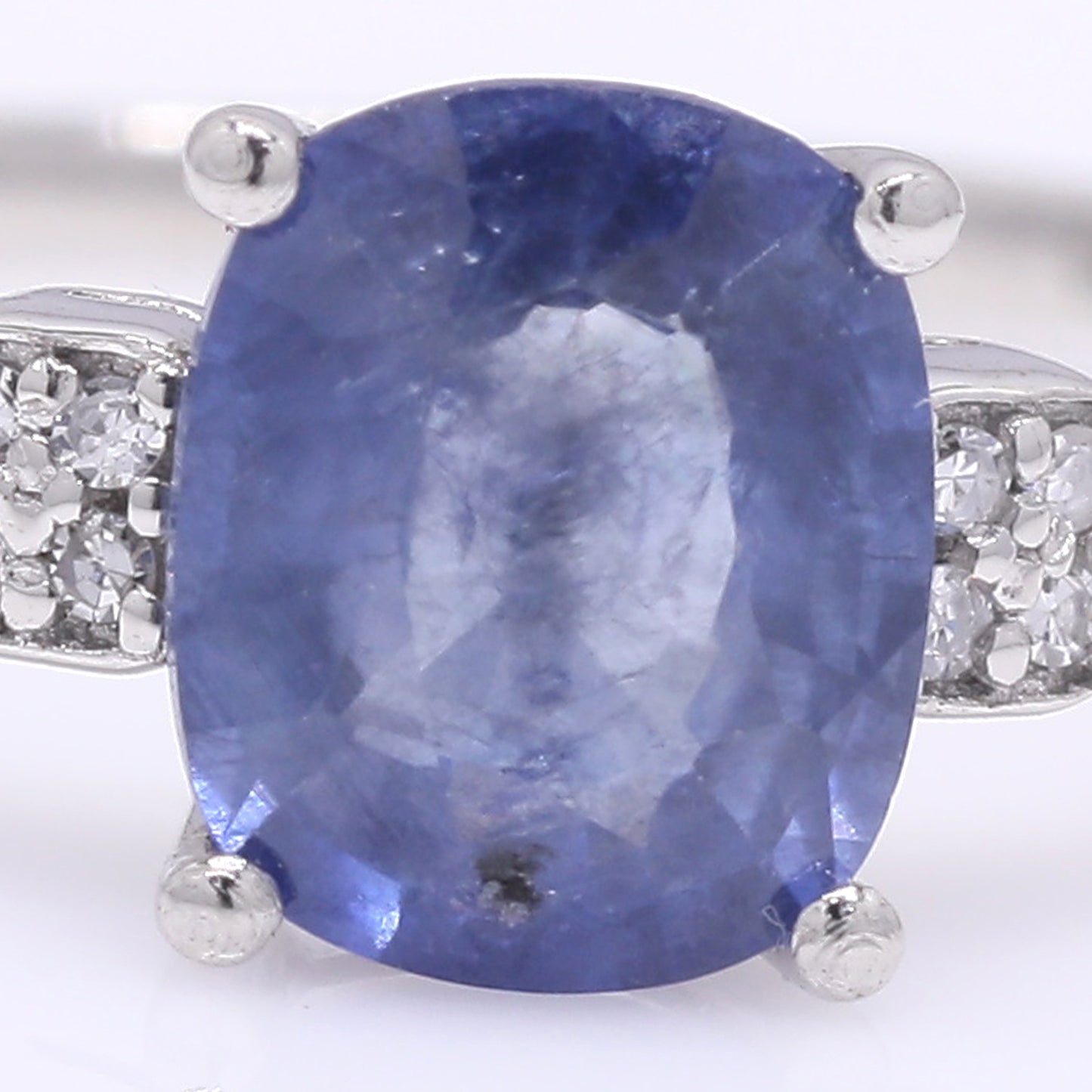 1.44 Ct Oval Mixed Cut Natural Sapphire 950 Platinum Ring