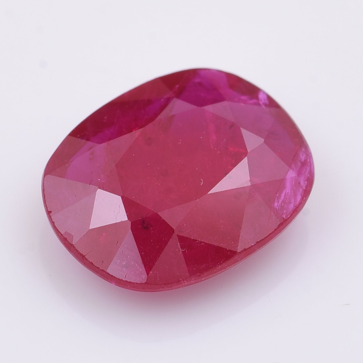 2.2 Natural Corundum Ruby Rectangular Cushion Mixed Cut Gemstone