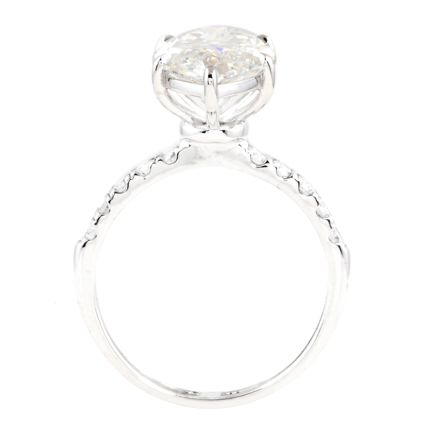 5.42 Carats Lab Grown Diamond 14K Gold Ring