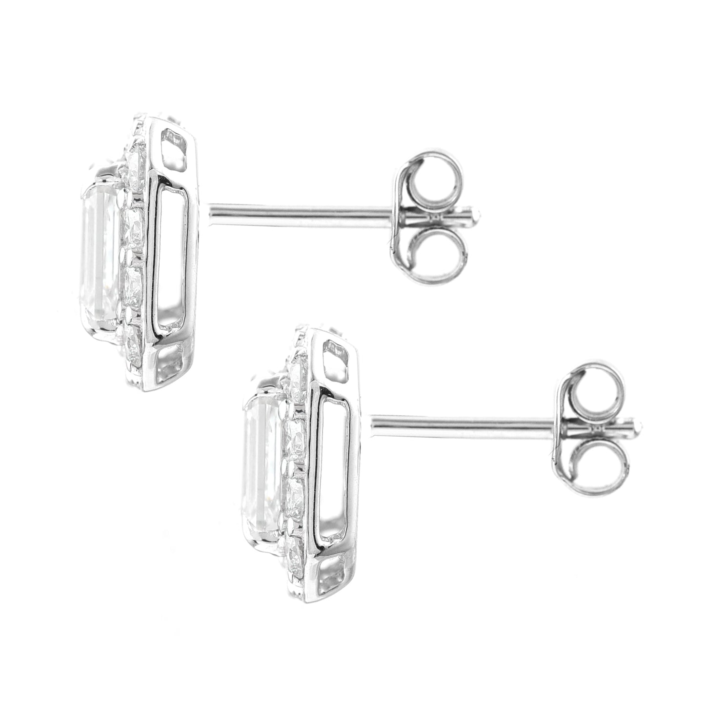 2.84 Carats Lab Grown Diamond 14K Gold Earrings