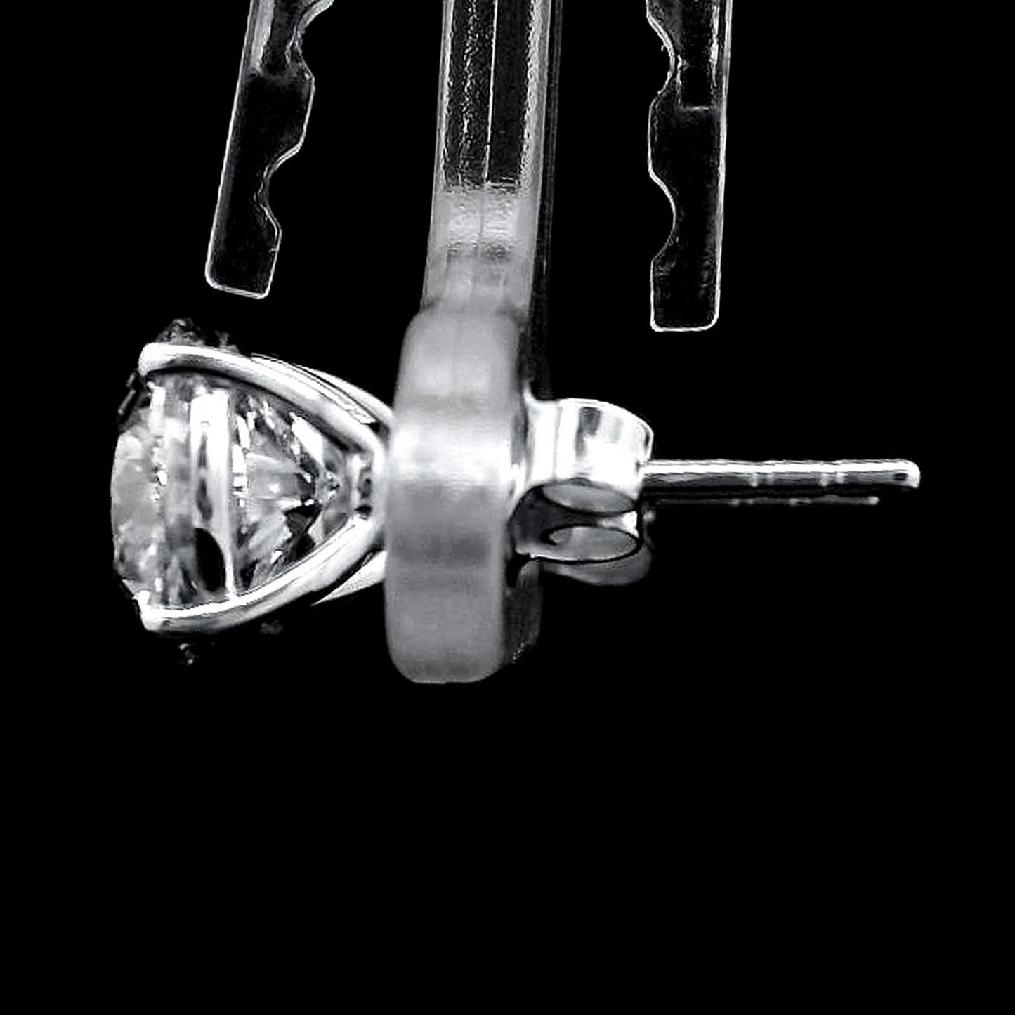 3.03 Carats Lab Grown Diamond 14K Gold Earrings